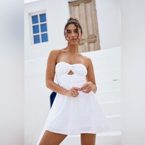 Blanco by Nature Zoey Dress-  Strapless - White - Size Medium